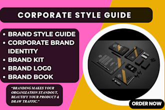 do brand corporate identity, brand style guide, magazine,logo,book,kit,catalogue