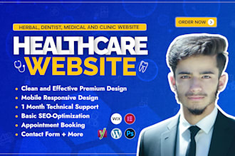 design healthcare, medical and dental website with appointment system