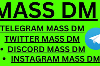 send out bulk sms, email campaign, blast dms, ig sms, mass dm, telegram mass dm