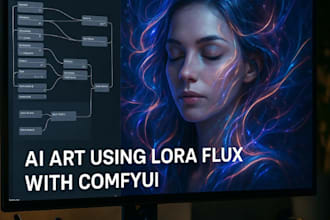create nsfw ai art using lora flux with comfyui workflow