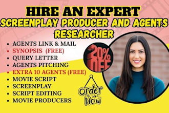 link you with producers, top literary agents, synopsis, screenplay, movie script