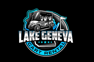 create wonderful and excellent golf cart logo design