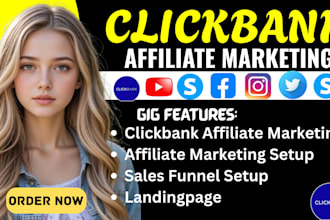 clickbank affiliate marketing,sales funnel and landinpage