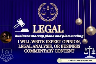 write expert opinion legal analysis or business commentary content