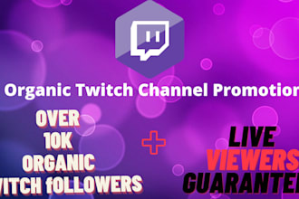 promote your twitch live stream to bring in more live viewers through embedding