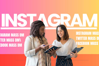 instagram mass dm, twitter, facebook mass dm, discord bulk dms