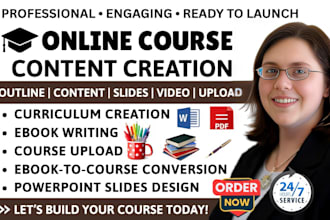 create masterclass online course content teachable course video creation ebook
