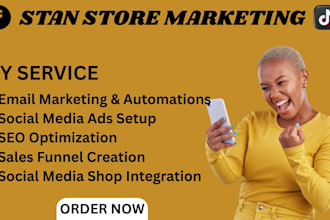 promote your stan store payhip store with SEO sales funnel strategy
