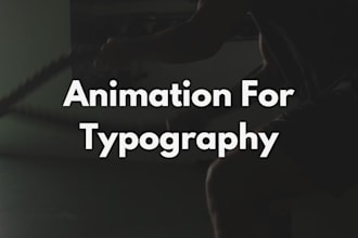 create kinetic typography video animation text animation reels motion graphic