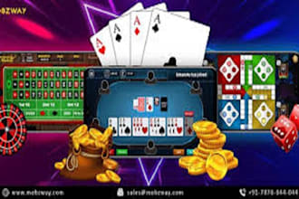 develop custom card games rummy, teen patti, poker, and more