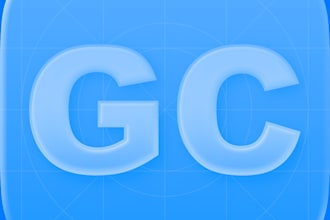 craft you a simple, clean glass app icon