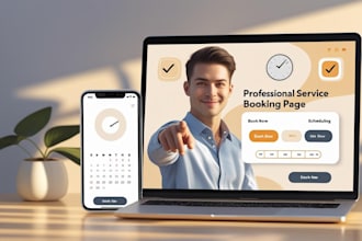 fix and redesign your booking page acuity calendly service  mobile setup
