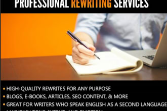 professionally paraphrase and rewrite your academic content