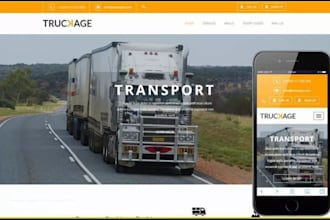 build logistic website trucking dispatch trucking website freight cargo website