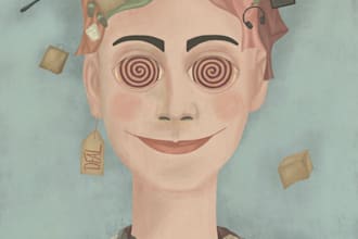 create editorial illustrations for web magazines and newspapers