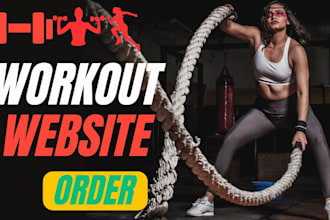 build a responsive fitness workout website sports website or gym landing page