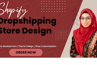 design a sales optimized shopify dropshipping store with branding