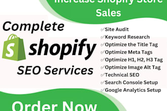 do advance shopify SEO optimization for ecommerce website