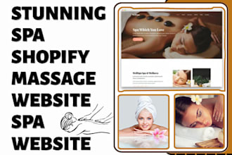 design spa website massage website spa shopify beauty spa store therapy website