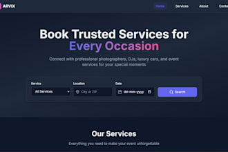 create a simple and responsive website