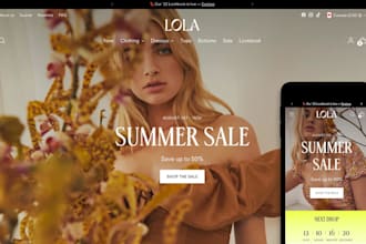 build shopify store design redesign dropshipping store shopify website design