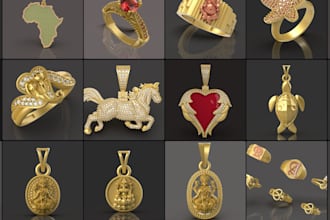 do diamond 3d jewelry design, printable pendant, earring, necklaces, bracelets