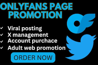 do onlyfans promotion, fanvue, patreon page, fansly and adult web promotion