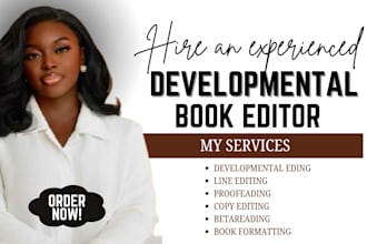 be your developmental and line editor copyeditor proofreader formatter for novel