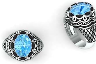 do photorealist jewelry cad design, 3d jewelry texture and render from blender