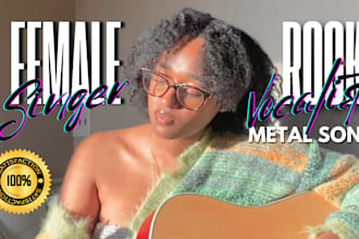 be your female rock singer and vocalist, metal song, female songwriter