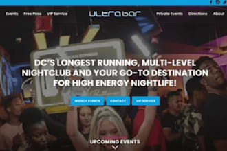 design night club website, bar website, lounge website, hookah shisha, clubbing