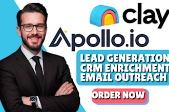 setup clay com apollo io crm enrichment workflow automation webinar integration