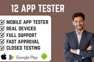 mobile app tester on 12 devices fast feedback  closed test support