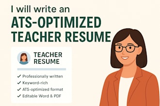 write an ats optimized teacher resume that lands interviews