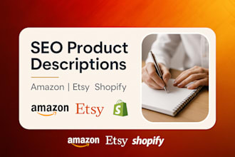 write SEO optimized product descriptions for amazon, etsy, ebay that drive sales