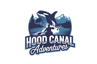 create professional and specially whale logo design