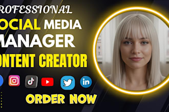 do social media manager and content creator instagram facebook ads and linkedin