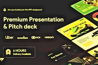 design researched presentation, pitch deck using google slide, powerpoint ppt