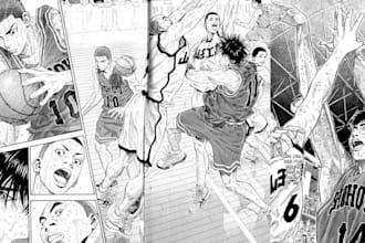 draw anime manga comic pages, storyboards, webtoon, graphic novel and cover
