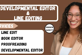 do line edit proofread developmental ed1tor book edit for your fiction book