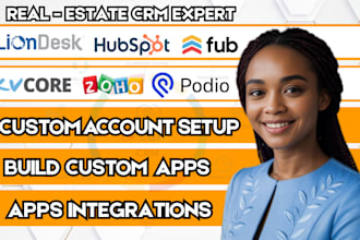 setup real estate crm follow up boss hubspot crm zoho crm podio crm liondesk crm