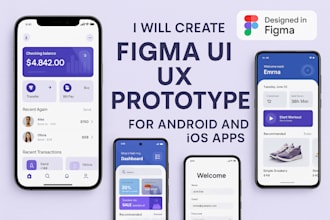 do figma mobile app design, figma wireframe, app UI UX design figma prototype