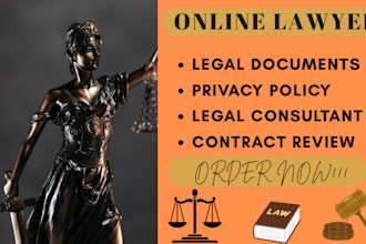 write legal contract, document, agreement, privacy policy online lawyer