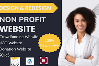 nonprofit website for charity, donation, fundraising, 501c3 crowdfunding or ngo