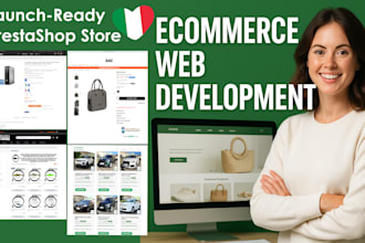 build a ready prestashop ecommerce site with hosting included