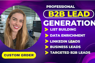 do data enrichment, b2b lead generation, linkedin leads and list building