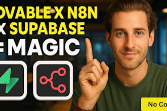 lovable ai saas mvp, bubble io web app, boltnew,supabase, replit, n8n automation