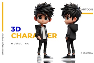 model a 3d character