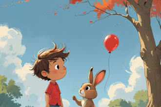 design children storybook illustration, cover art design for kdp amazon
