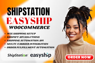 integrate shipstation easyship shippo deliver api on woocommerce, shopify store